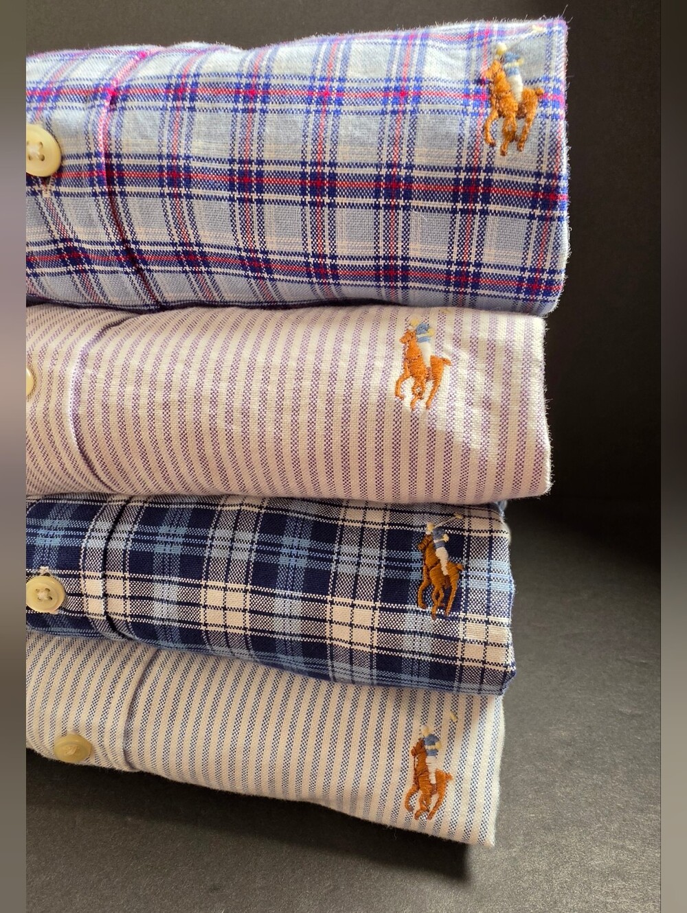 Polo by Ralph Lauren Men’s Bundle Of 4 Variety Button-Down Shirt